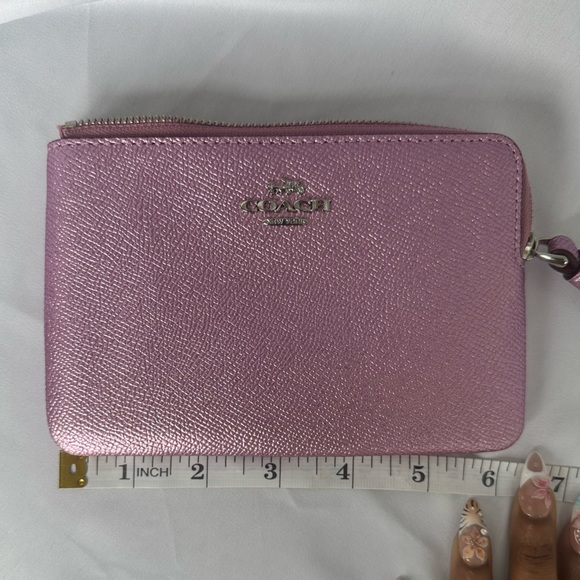 Coach Shimmering Pink Wristlet - Picture 9 of 10